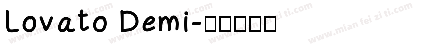 Lovato Demi字体转换